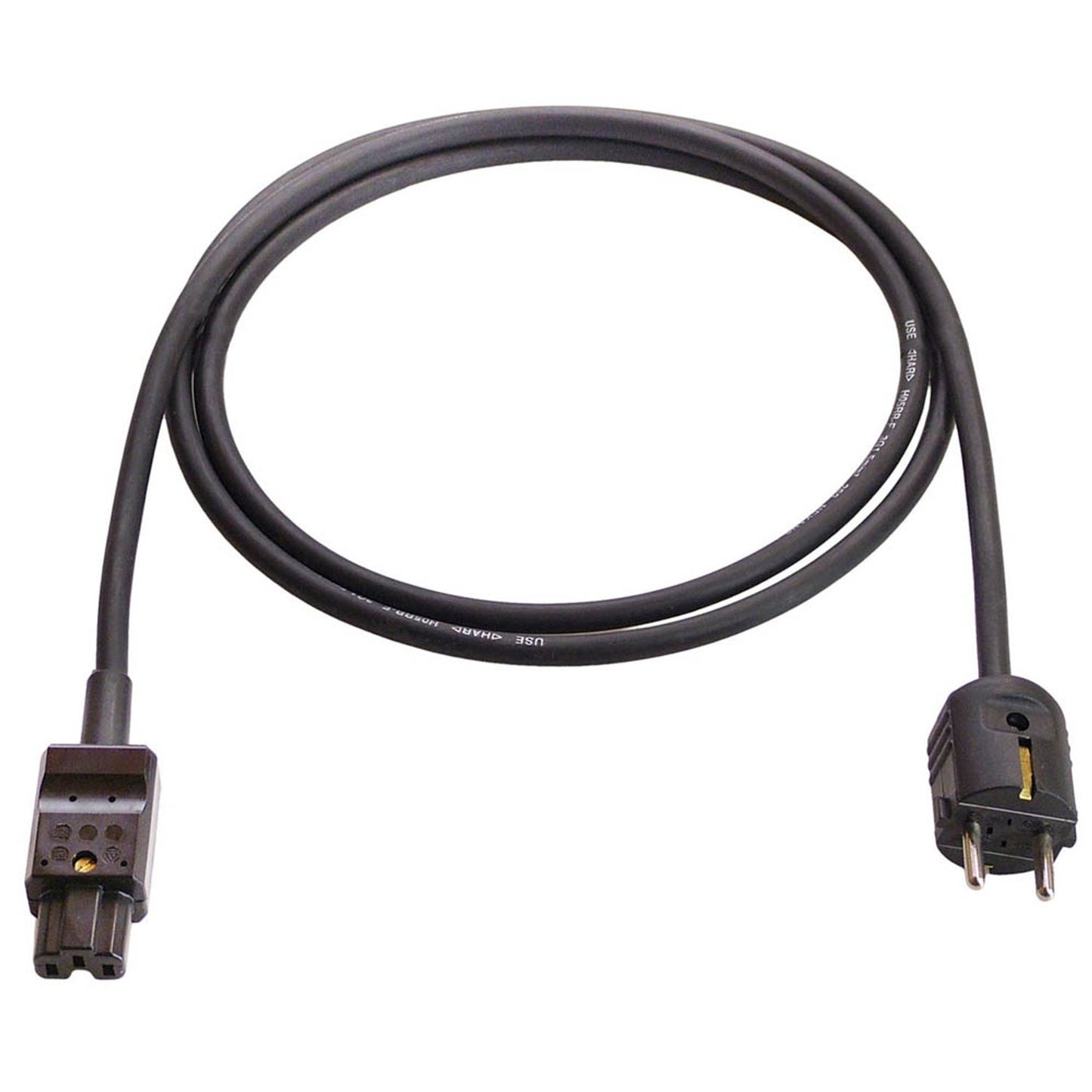 as-Schwabe Schutzkontakt/Geräte C5 Netzkabel Heißgeräte 2,0 m schwarz | 70874