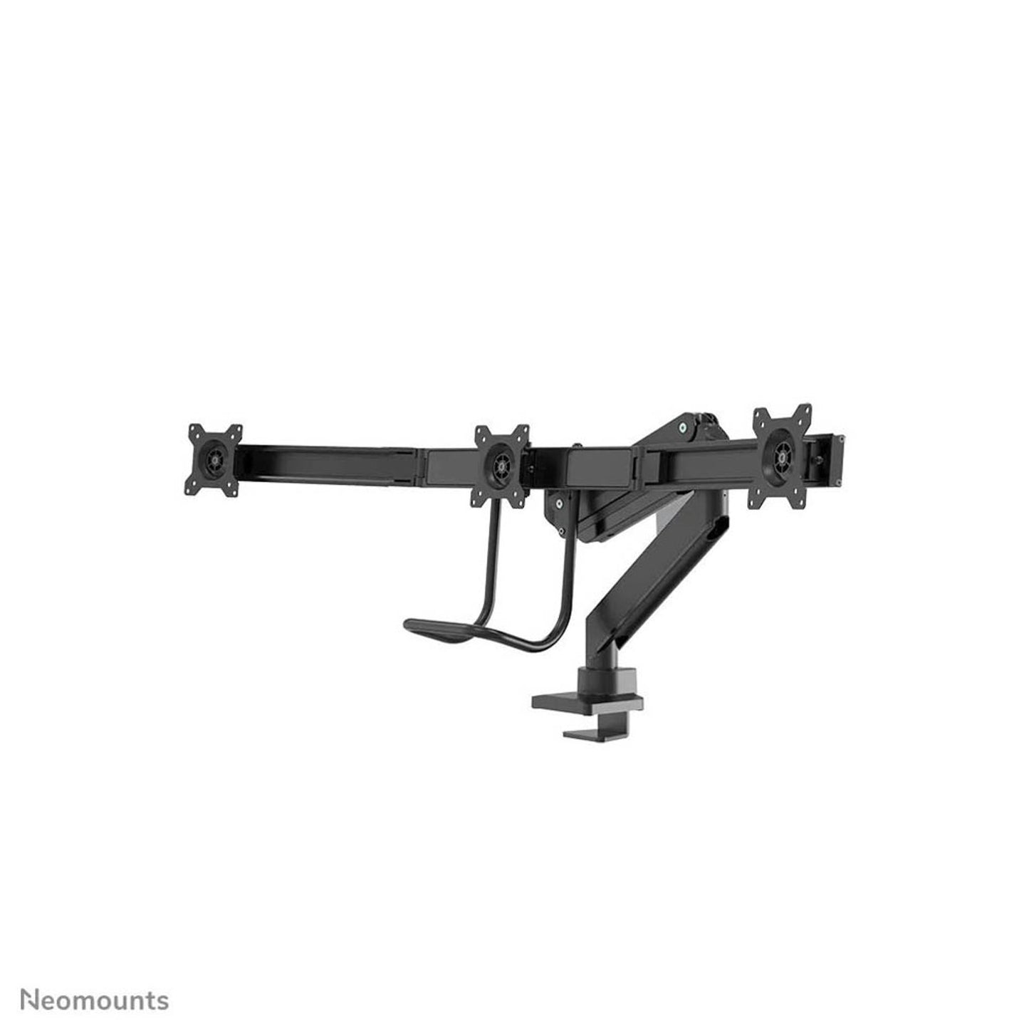 Neomounts Monitor-Halterung schwarz für 3 Monitore, Tischklemme, Tischbohrung | NM-D775DX3BLACK