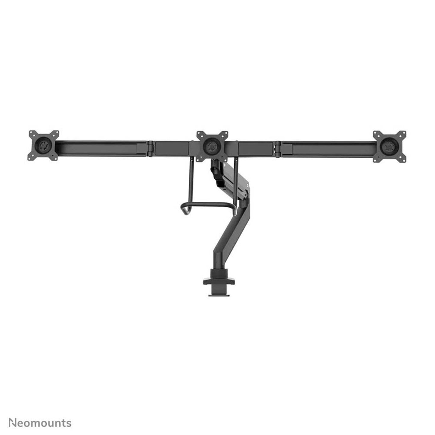 Neomounts Monitor-Halterung schwarz für 3 Monitore, Tischklemme, Tischbohrung | NM-D775DX3BLACK