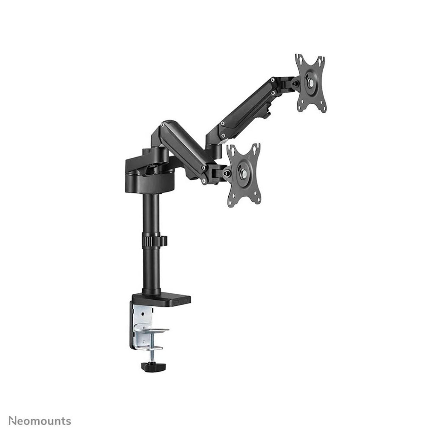 Neomounts Monitor-Halterung schwarz für 2 Monitore, Tischklemme, Tischbohrung | DS70-750BL2