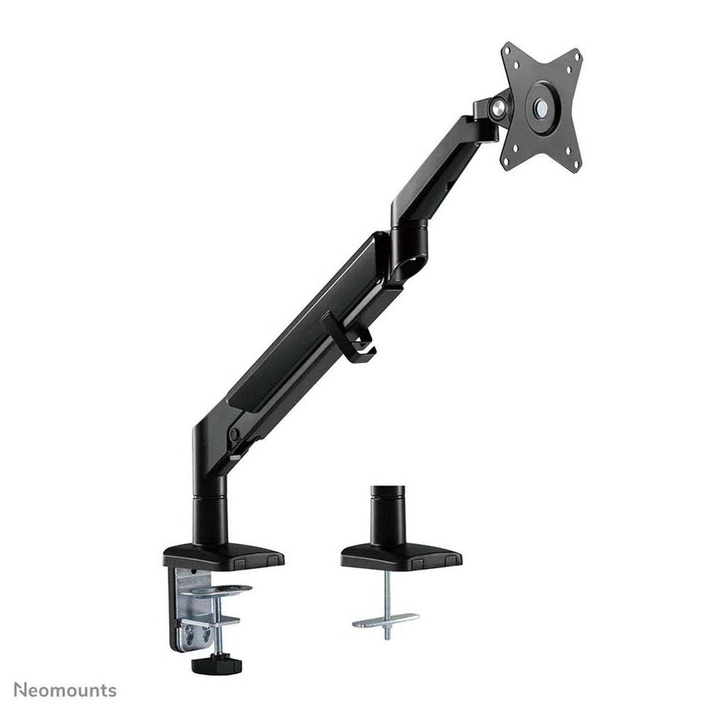 Neomounts Monitor-Halterung schwarz für 1 Monitor, Tischklemme, Tischbohrung | DS70-810BL1