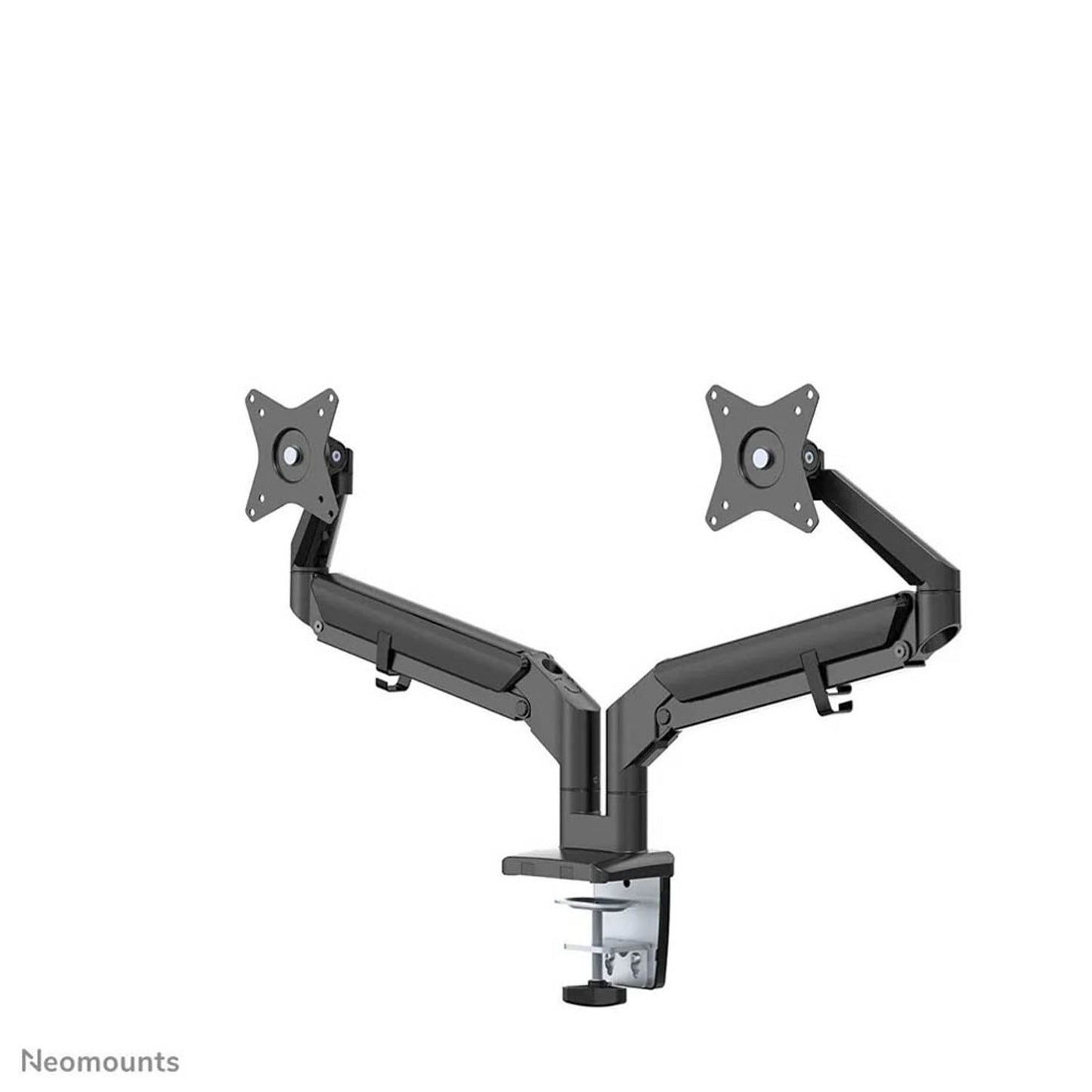 Neomounts Monitor-Halterung schwarz für 2 Monitore, Tischklemme, Tischbohrung | DS70-810BL2