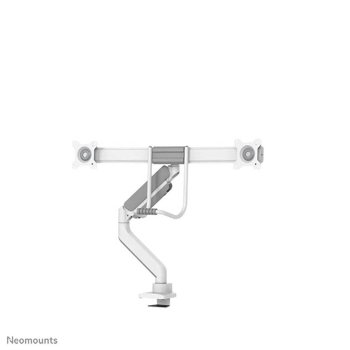 Neomounts Monitor-Halterung weiß für 2 Monitore, Tischklemme, Tischbohrung | DS75-450WH2