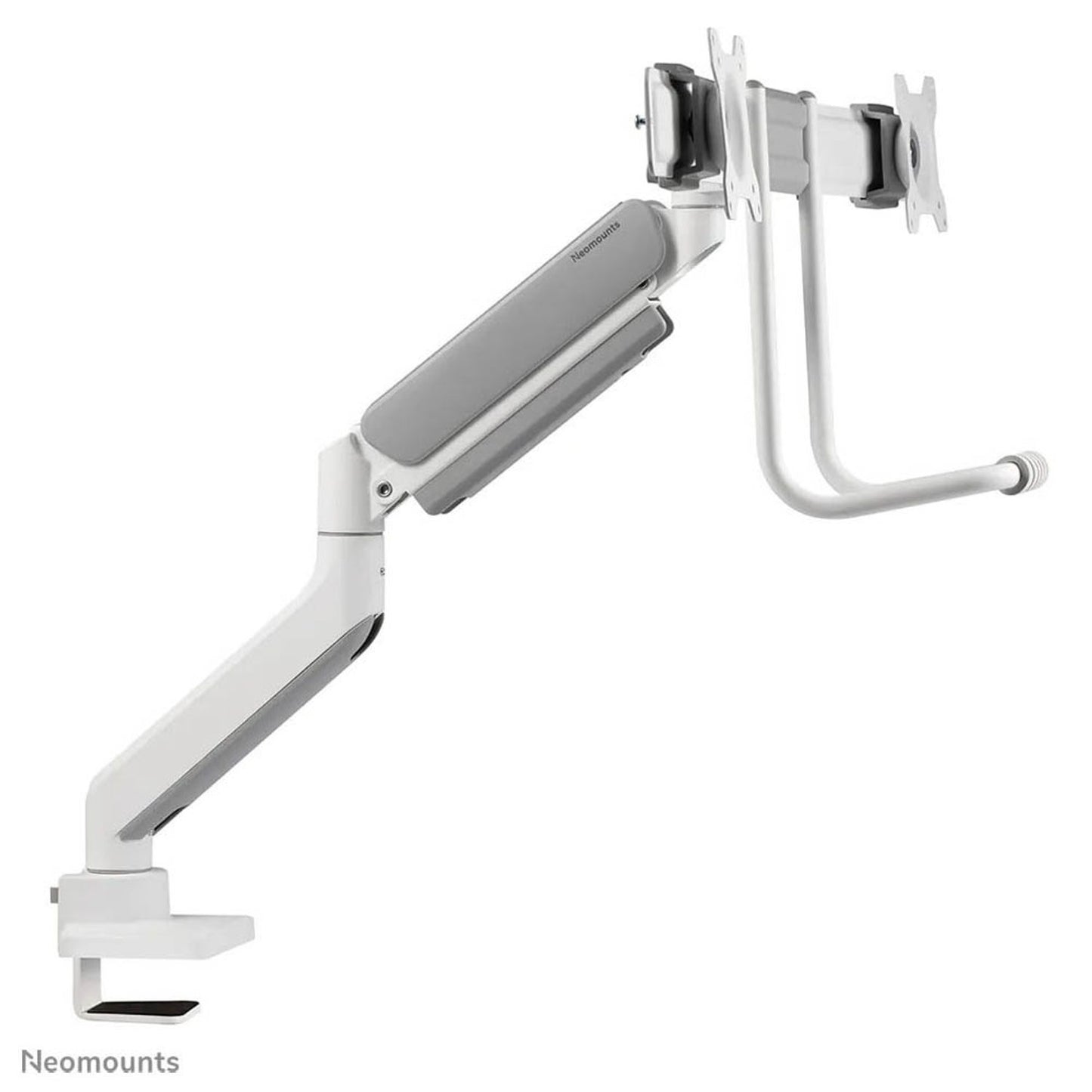 Neomounts Monitor-Halterung weiß für 2 Monitore, Tischklemme, Tischbohrung | DS75-450WH2