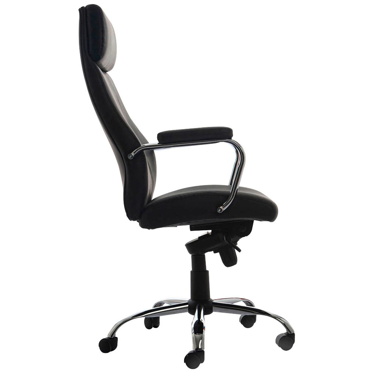 rocada Chefsessel, Kunstleder schwarz, Gestell chrom | 986V22