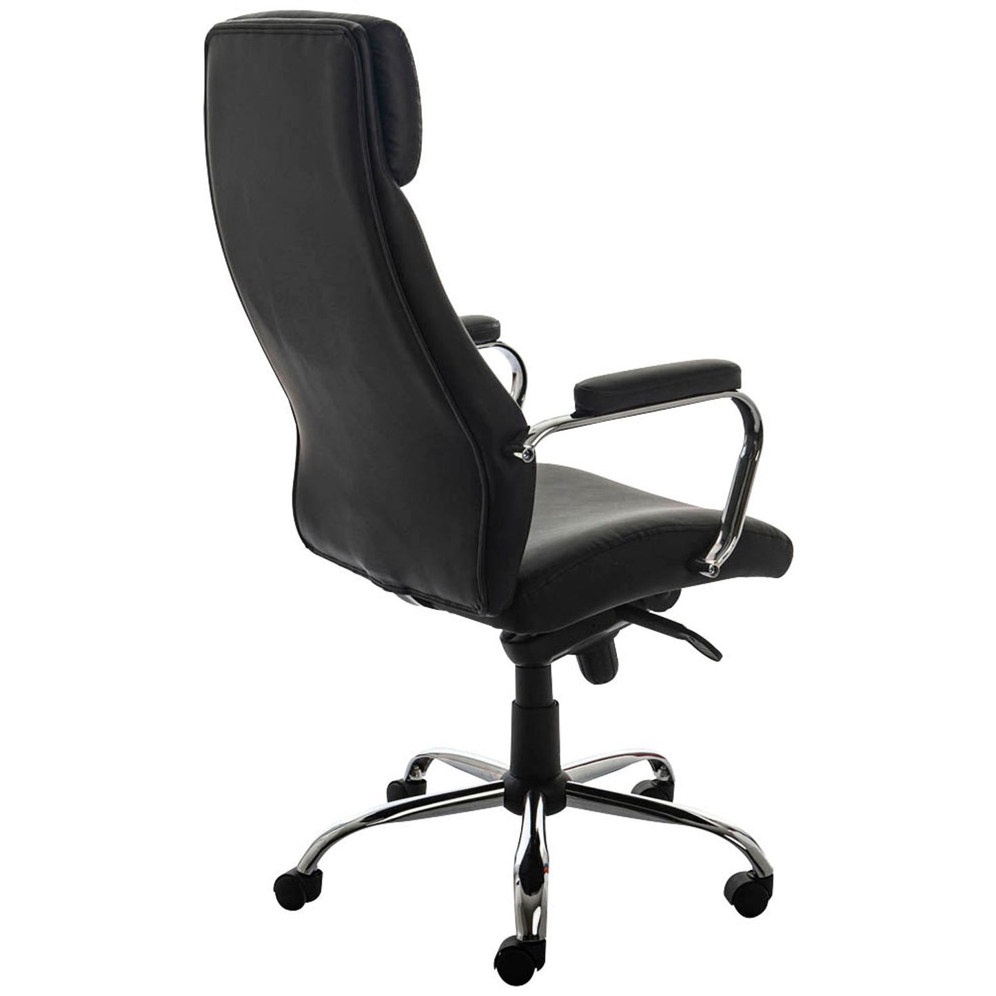 rocada Chefsessel, Kunstleder schwarz, Gestell chrom | 986V22