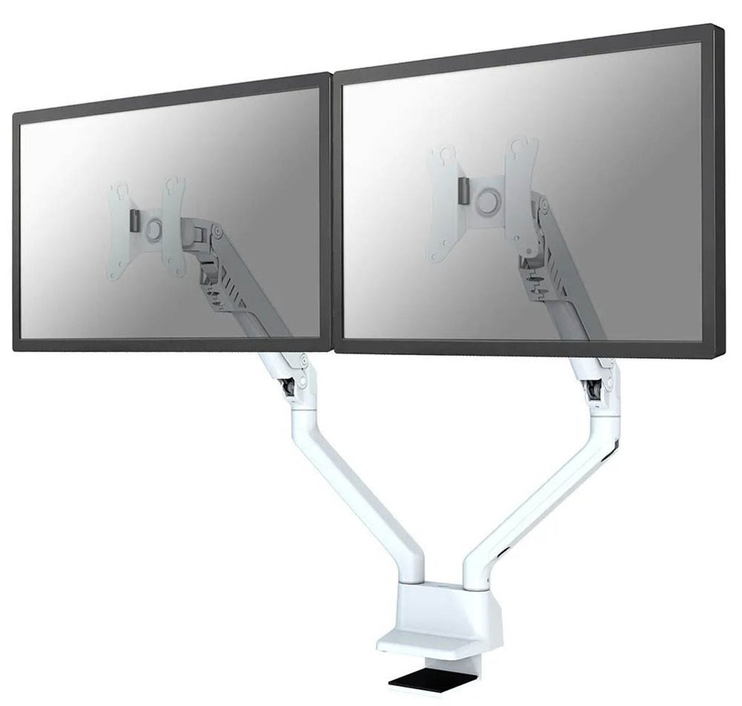 Neomounts Monitor-Halterung für 2 Monitore, Tischklemme, Tischbohrung