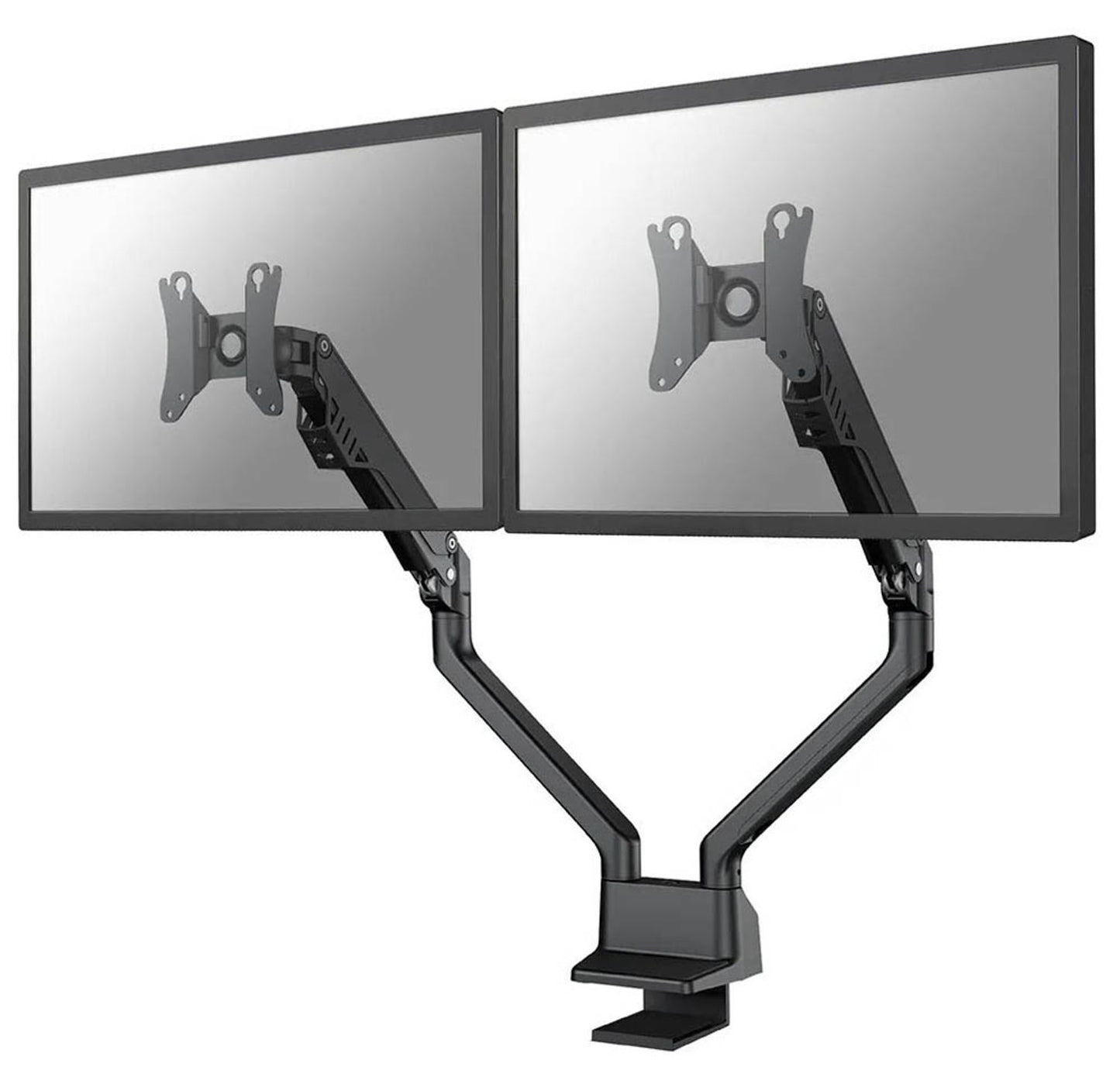 Neomounts Monitor-Halterung für 2 Monitore, Tischklemme, Tischbohrung