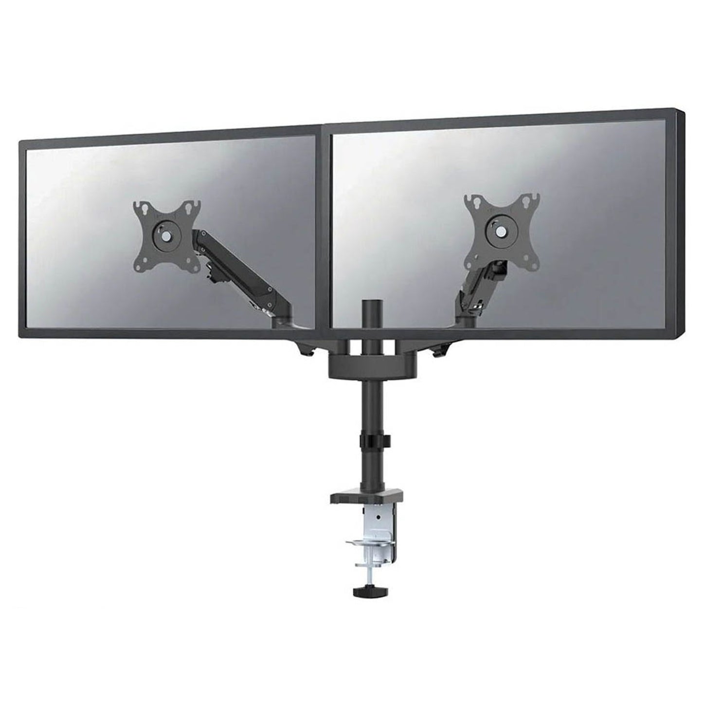 Neomounts Monitor-Halterung schwarz für 2 Monitore, Tischklemme, Tischbohrung | DS70-750BL2
