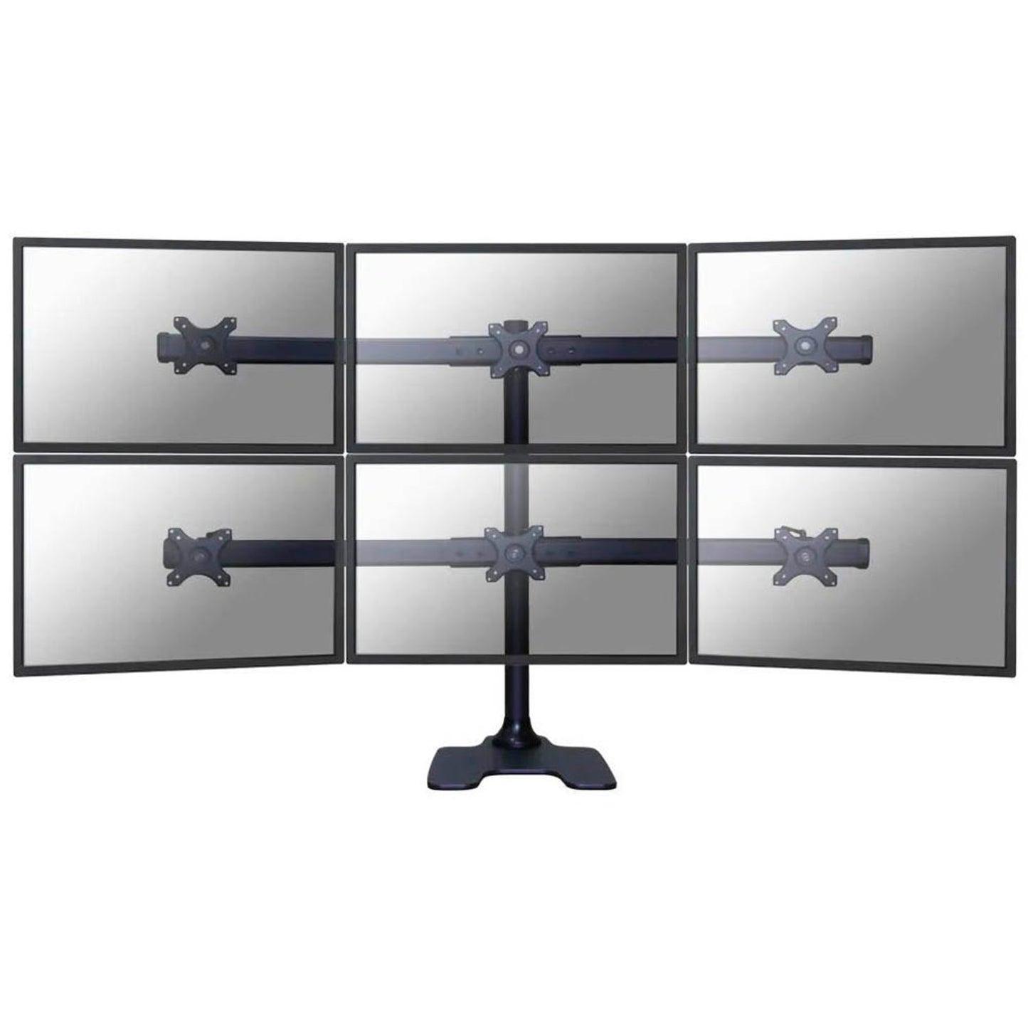 Neomounts Monitor-Halterung schwarz für 6 Monitore, Tischständer | FPMA-D700DD6