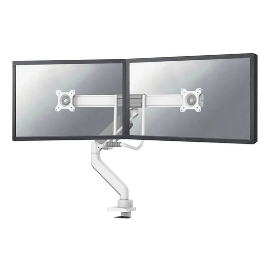 Neomounts Monitor-Halterung weiß für 2 Monitore, Tischklemme, Tischbohrung | DS75-450WH2