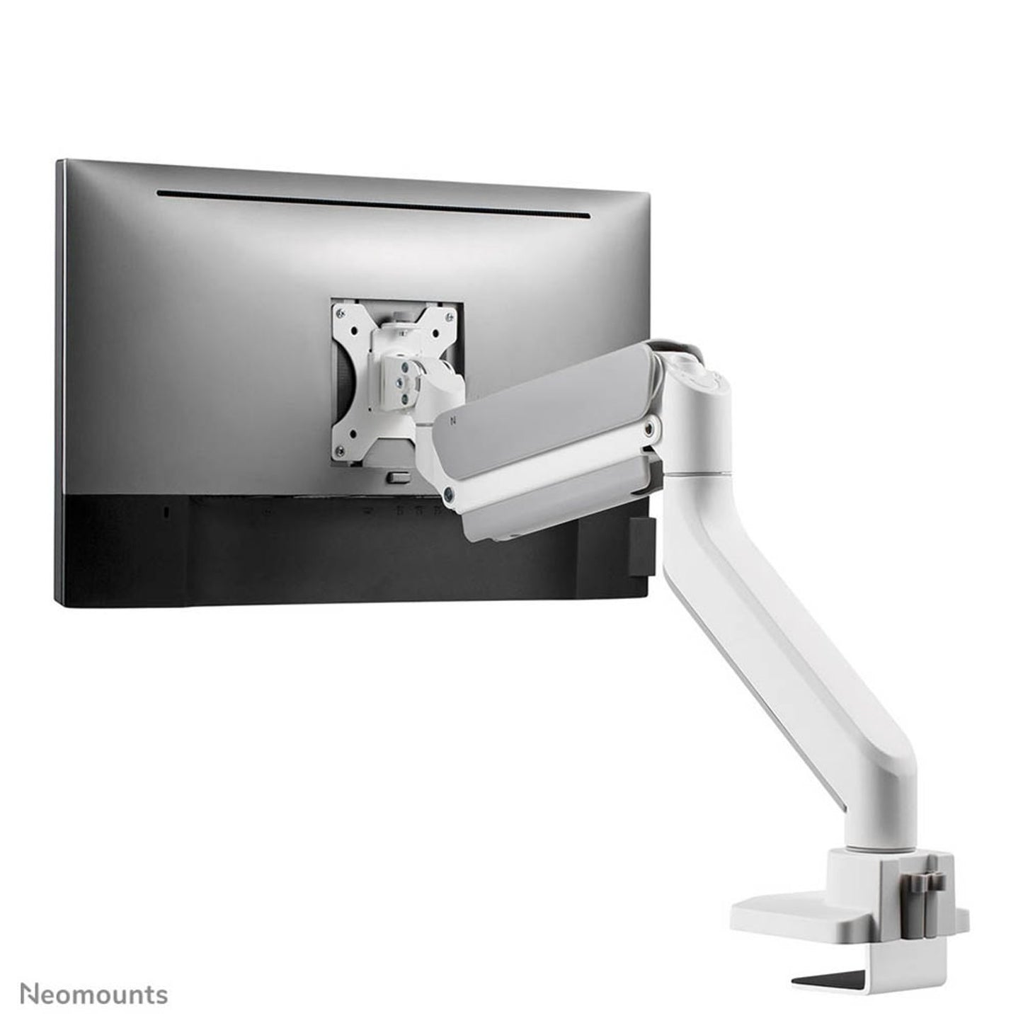 Neomounts Monitor-Halterung weiß für 1 Monitor, Tischklemme, Tischbohrung | DS70-450WH1