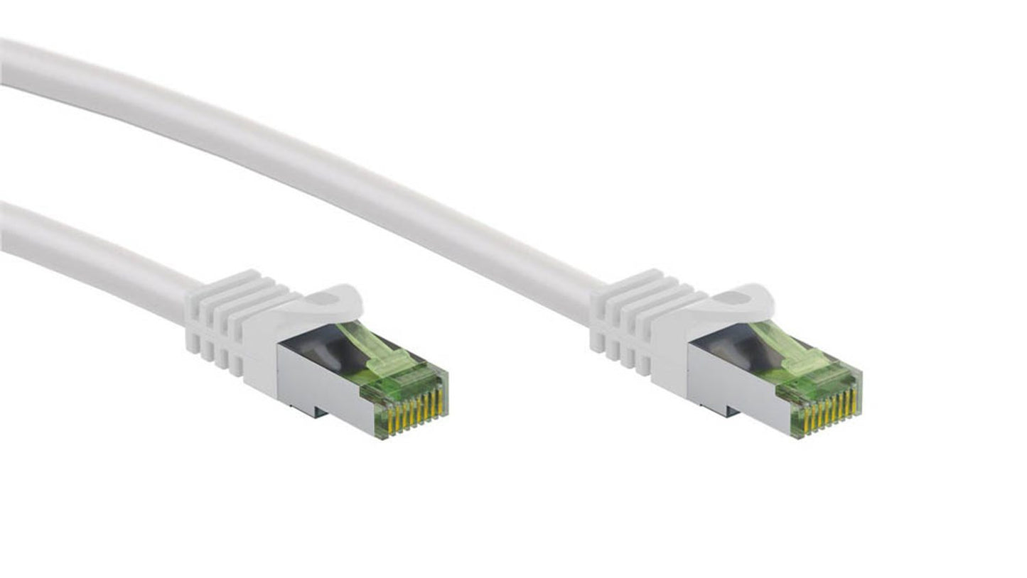 goobay RJ-45 Netzwerkkabel weiß bis zu 2.000 MHz, 1 St.