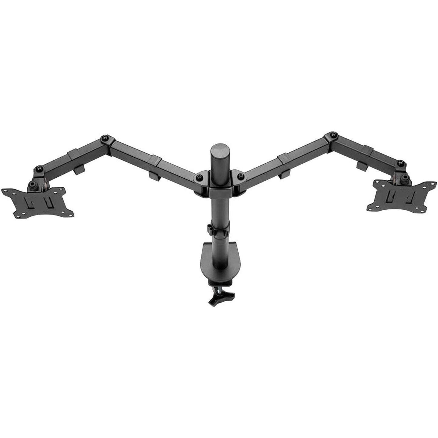 goobay Monitor-Halterung Flex schwarz für 2 Monitore, Tischklemme | 58529