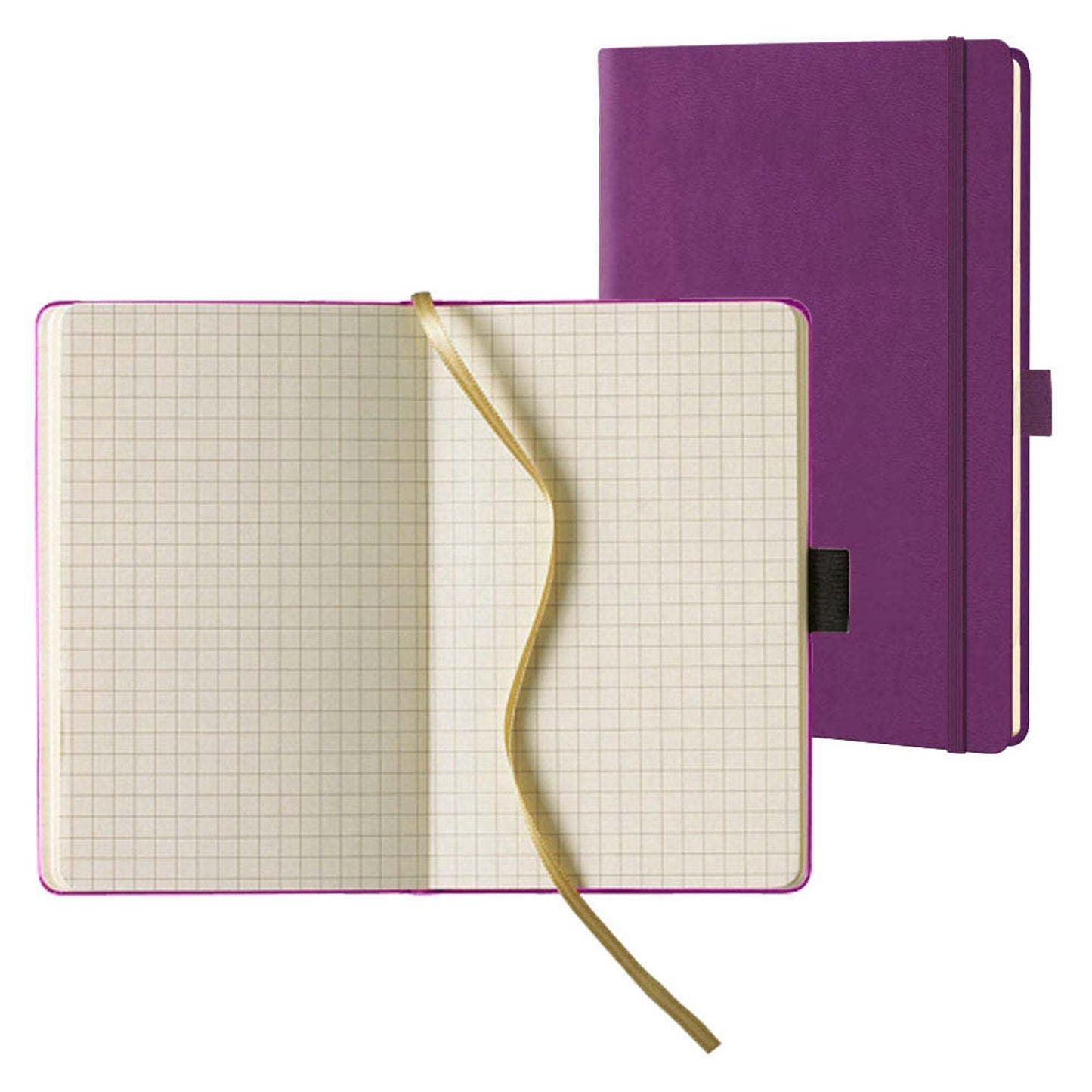 Lediberg Notizbuch kariert, Hardcover 240 Seiten