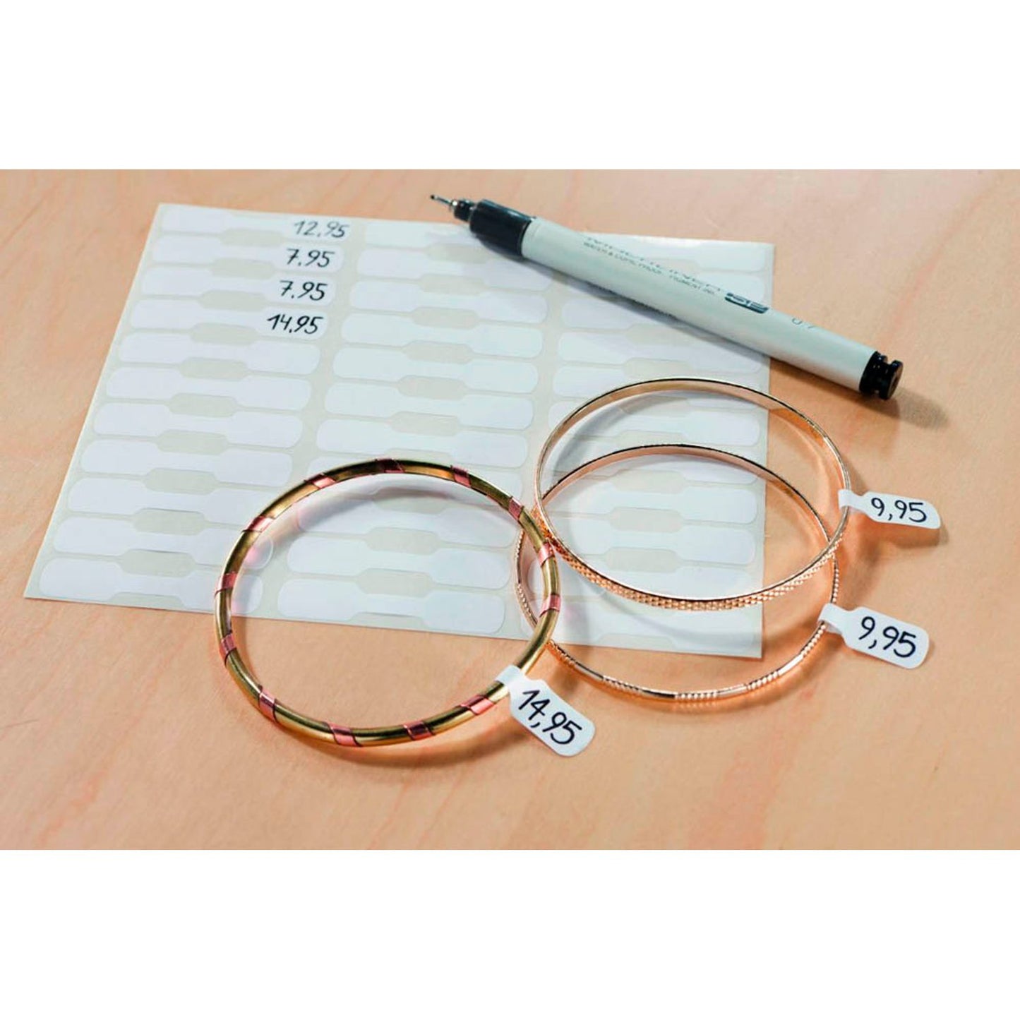 AVERY Zweckform Schmucketiketten weiß 49,0 x 10,0 mm | 3335 | 1 Pack = 930 St.