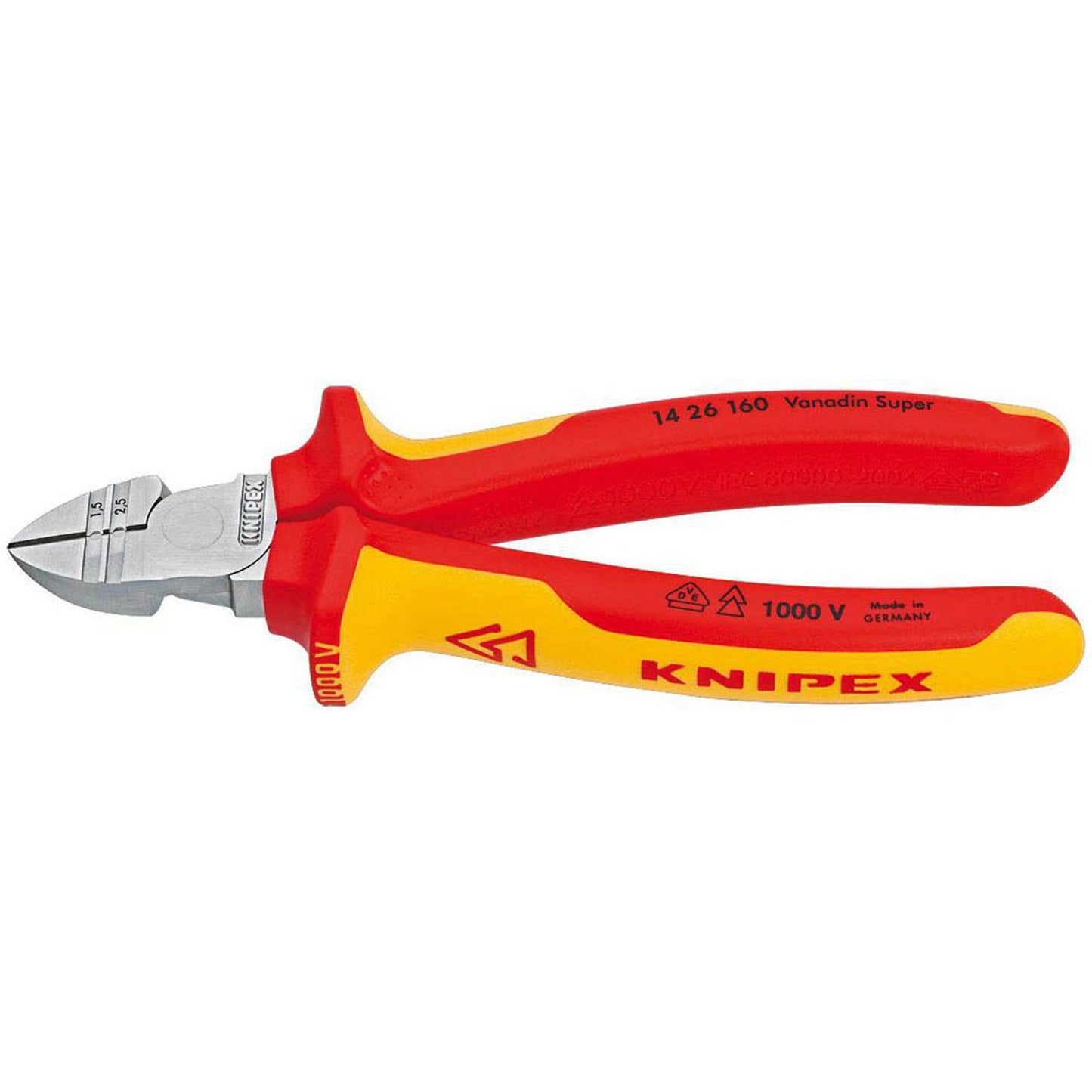 KNIPEX VDE Abisolier-Seitenschneider | 14 26 160