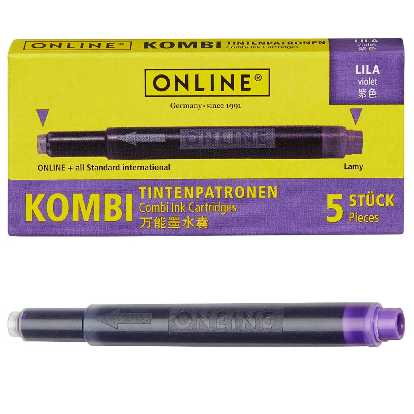 ONLINE® Tintenpatronen für Füller 5 St.