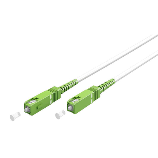 goobay SC-APC Glasfaserkabel 2,0 m weiß | 59595