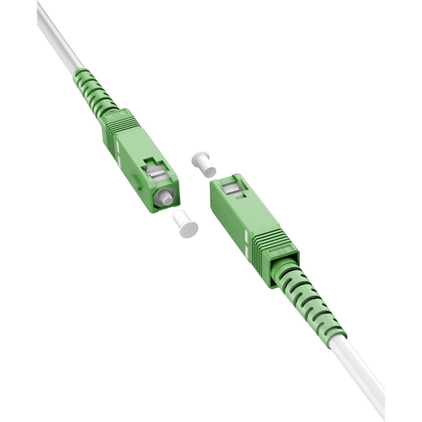 goobay SC-APC Glasfaserkabel 2,0 m weiß | 59595