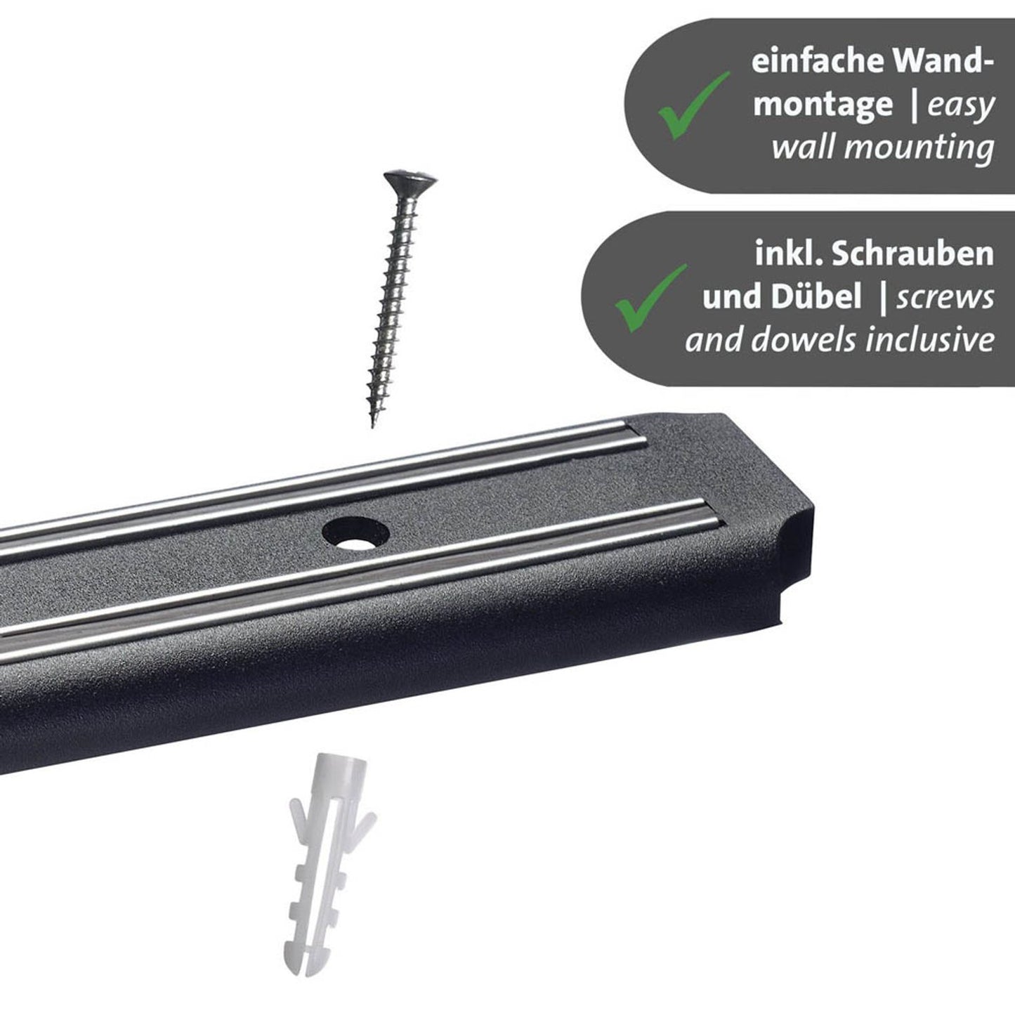 WESTMARK Black Magnetleiste schwarz 5,0 x 38,0 cm | 14432260