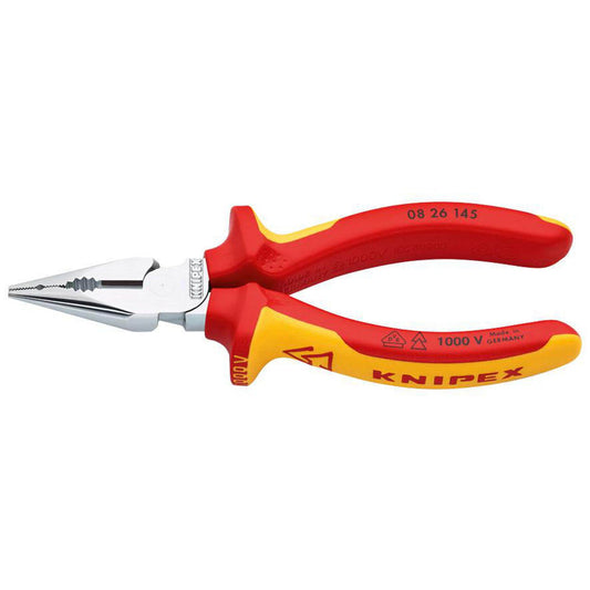 KNIPEX Kombizange VDE spitz verchromt 14,5 cm | 08 26 145