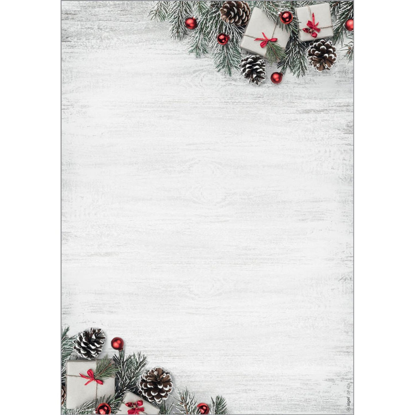 SIGEL Weihnachtsbriefpapier Skandinavian Christmas Motiv DIN A4 90 g/qm | DP416 | 1 Pack = 100 Blatt
