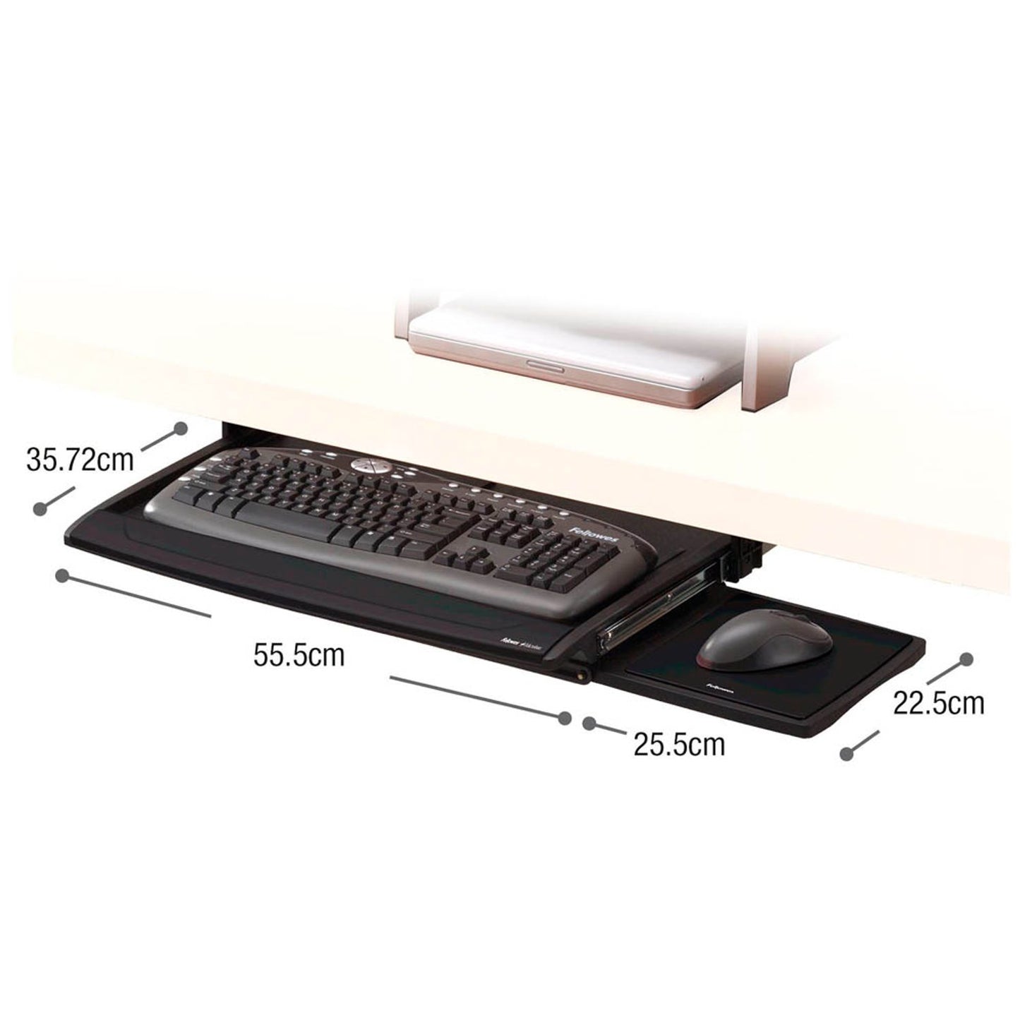 Fellowes Tastaturauszug mit Mausablage schwarz | 8031201