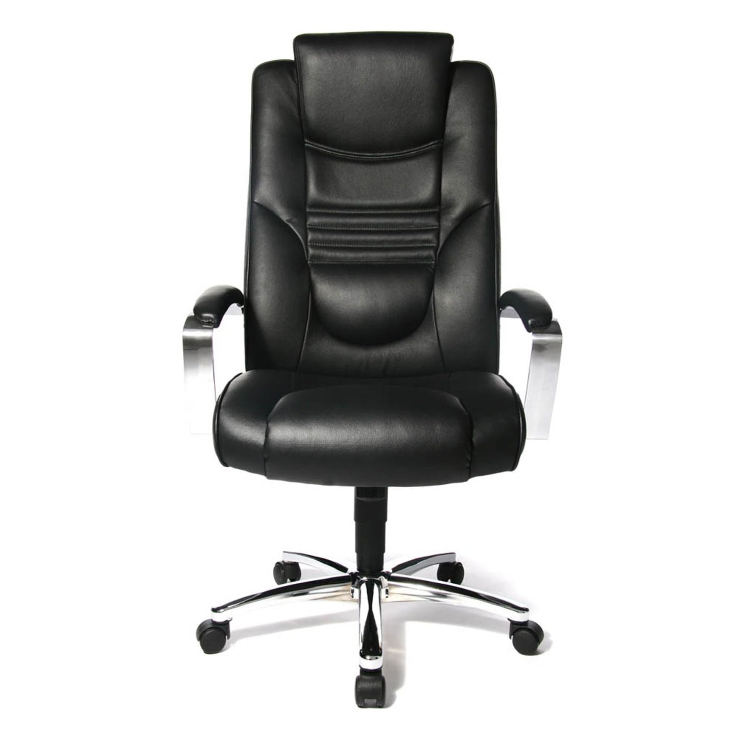 Topstar Chefsessel Soft Lux, Kunstleder schwarz, Gestell chrom | 8329D60