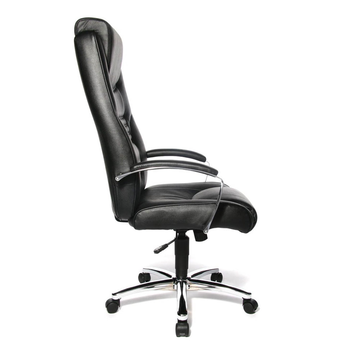 Topstar Chefsessel Soft Lux, Kunstleder schwarz, Gestell chrom | 8329D60