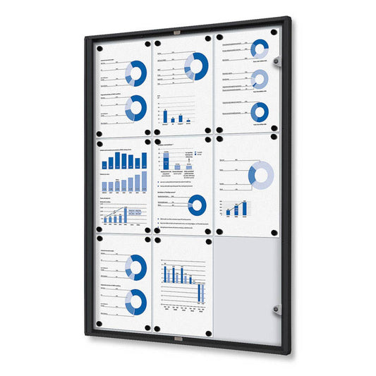 Showdown® Displays Schaukasten Economy schwarz x DIN A4