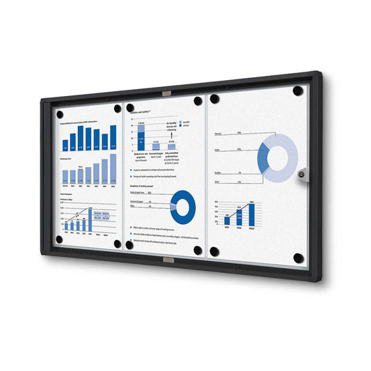 Showdown® Displays Schaukasten Economy schwarz x DIN A4