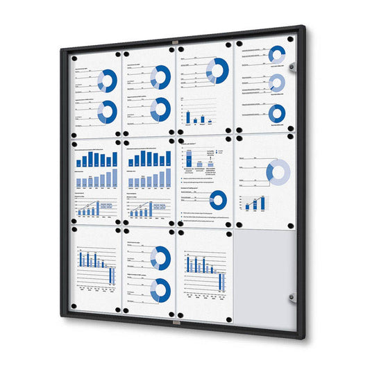 Showdown® Displays Schaukasten Economy schwarz x DIN A4