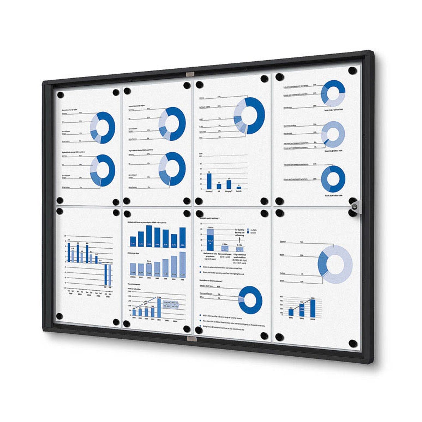 Showdown® Displays Schaukasten Economy schwarz x DIN A4