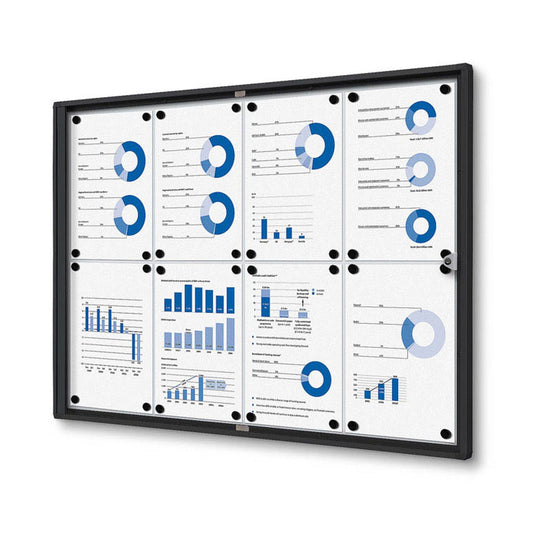 Showdown® Displays Schaukasten Economy schwarz x DIN A4