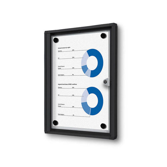 Showdown® Displays Schaukasten Economy schwarz x DIN A4