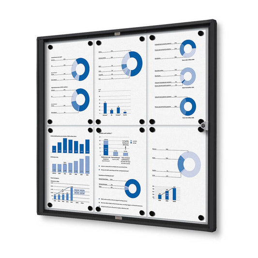 Showdown® Displays Schaukasten Economy schwarz x DIN A4