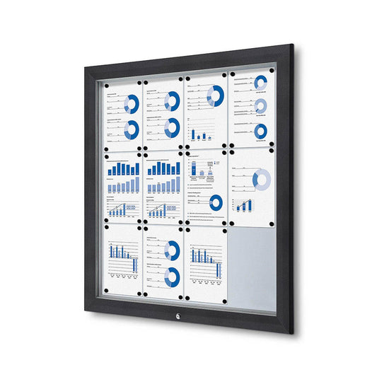 Showdown® Displays Schaukasten Premium grau DIN A4,