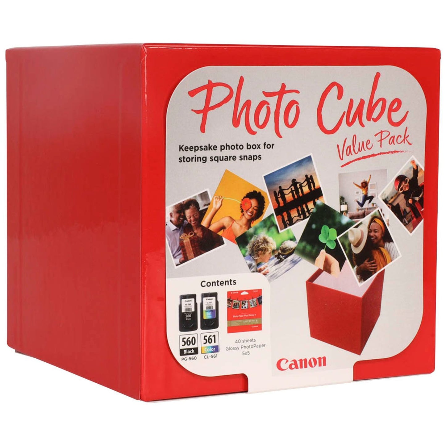 Canon PG-560 + CL-561 schwarz, color Druckköpfe + Fotopapier, 2er-Set | 3713C007 | 1 Set = 2 St.