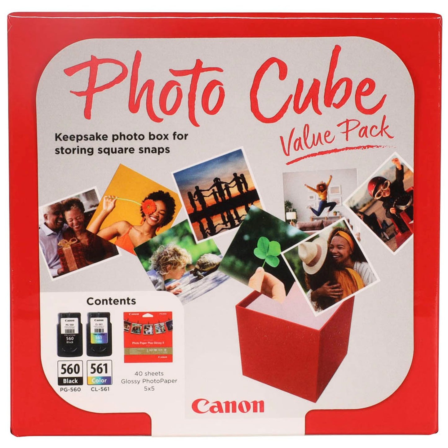 Canon PG-560 + CL-561 schwarz, color Druckköpfe + Fotopapier, 2er-Set | 3713C007 | 1 Set = 2 St.