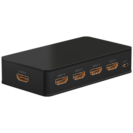 goobay HDMI™-Umschaltbox 4 auf 1 (4K @ 60 Hz) HDMI-Switch | 58489