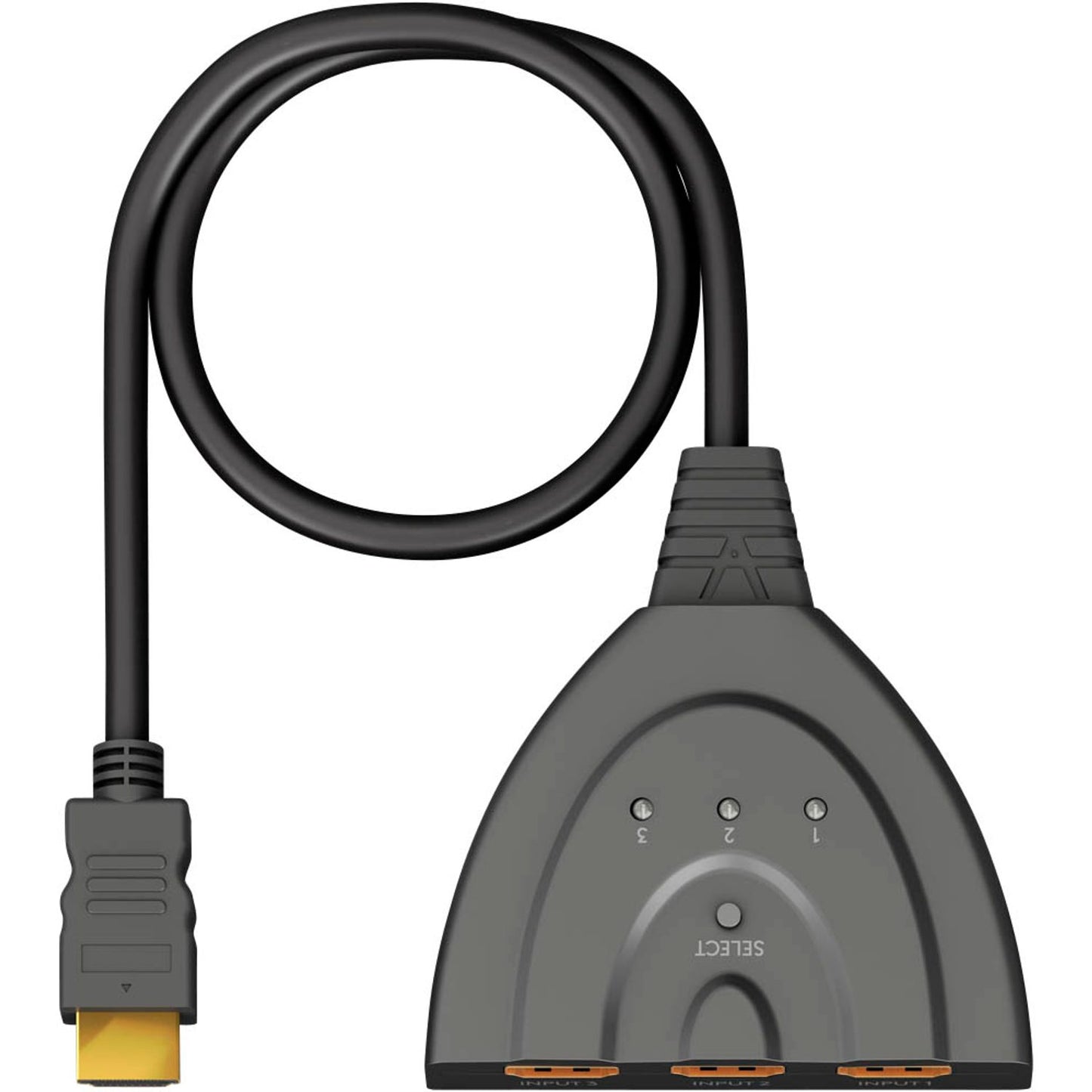 goobay HDMI™-Umschaltbox 3 auf 1 (4K @ 60 Hz) HDMI-Switch | 58488