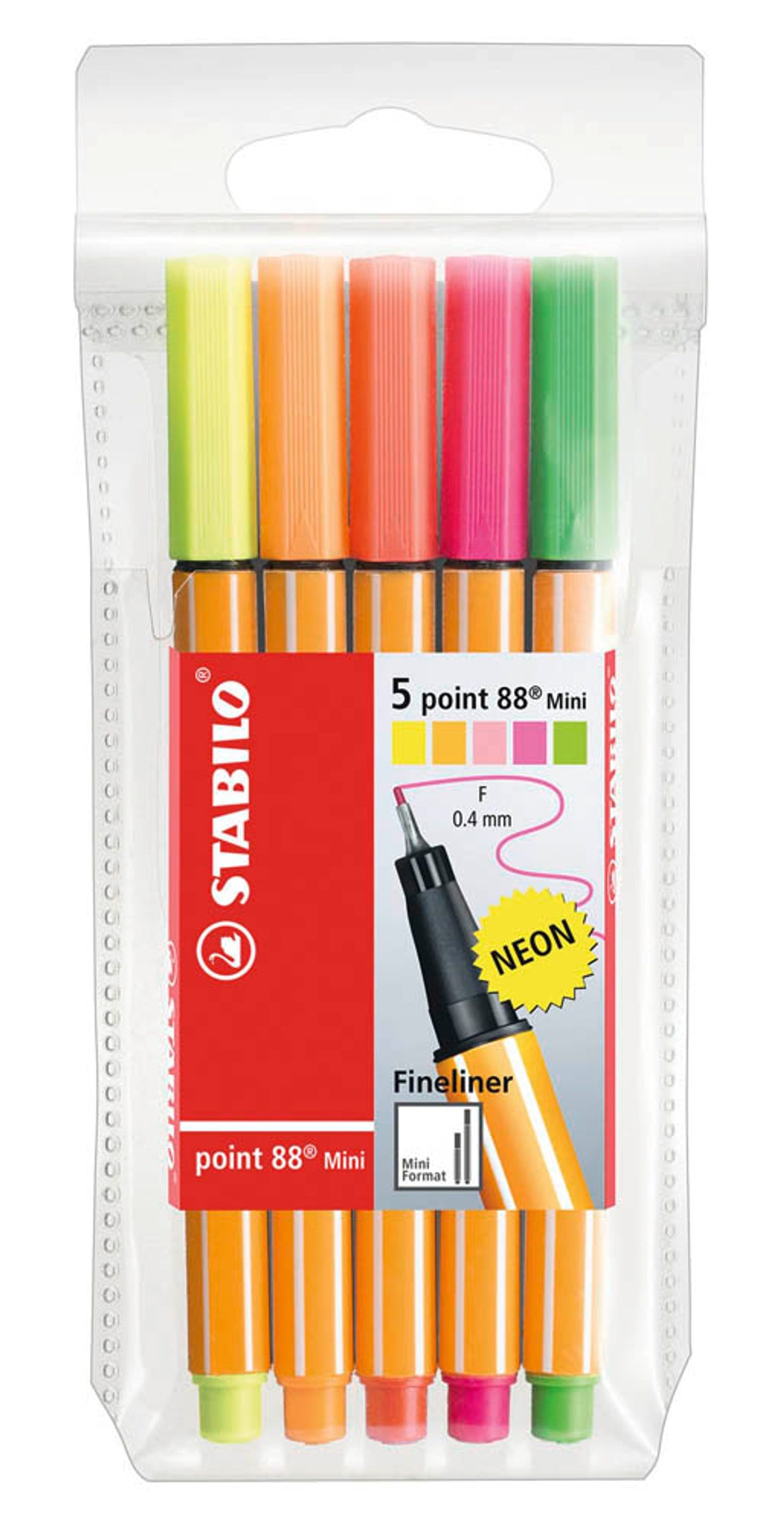 STABILO Point 88 Mini Fineliner farbsortiert 0,4 mm