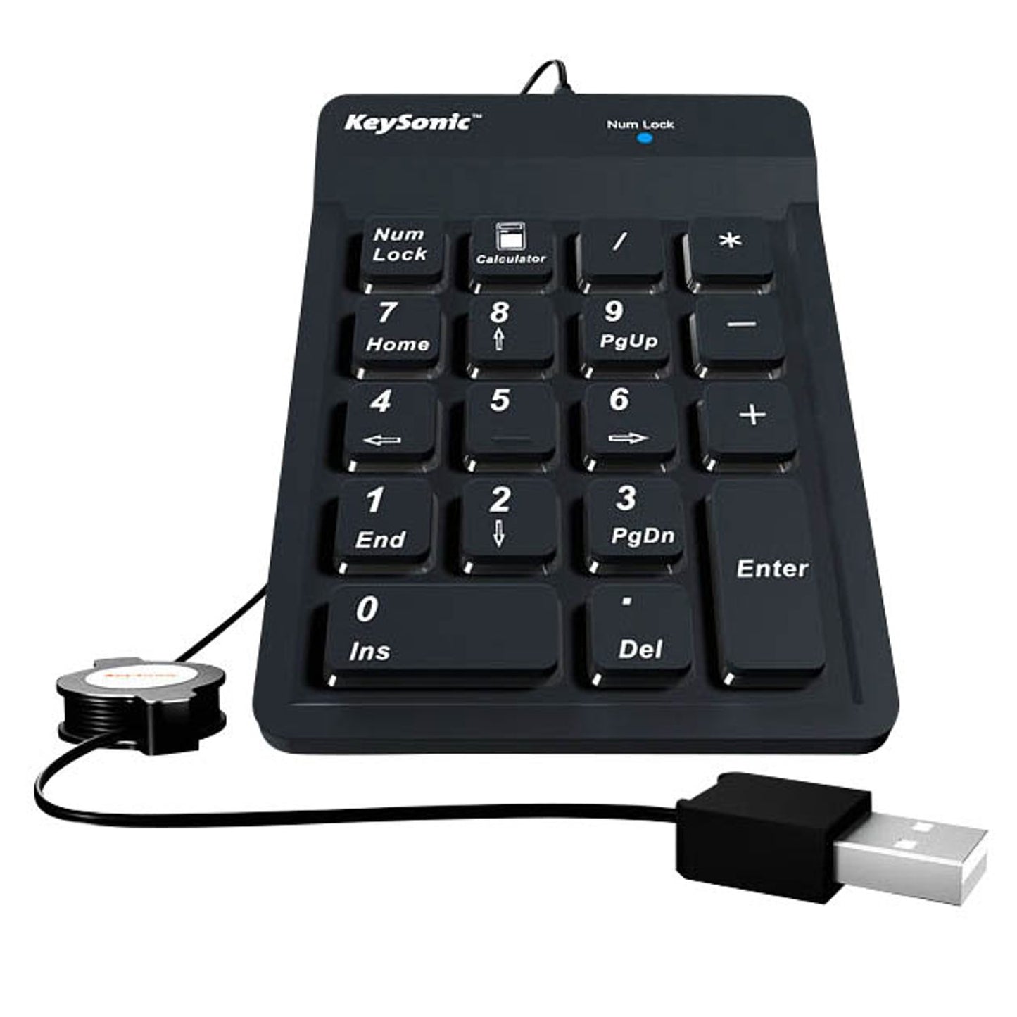 RaidSonic ICY BOX® Nummernblock kabelgebunden schwarz | ACK-118BK