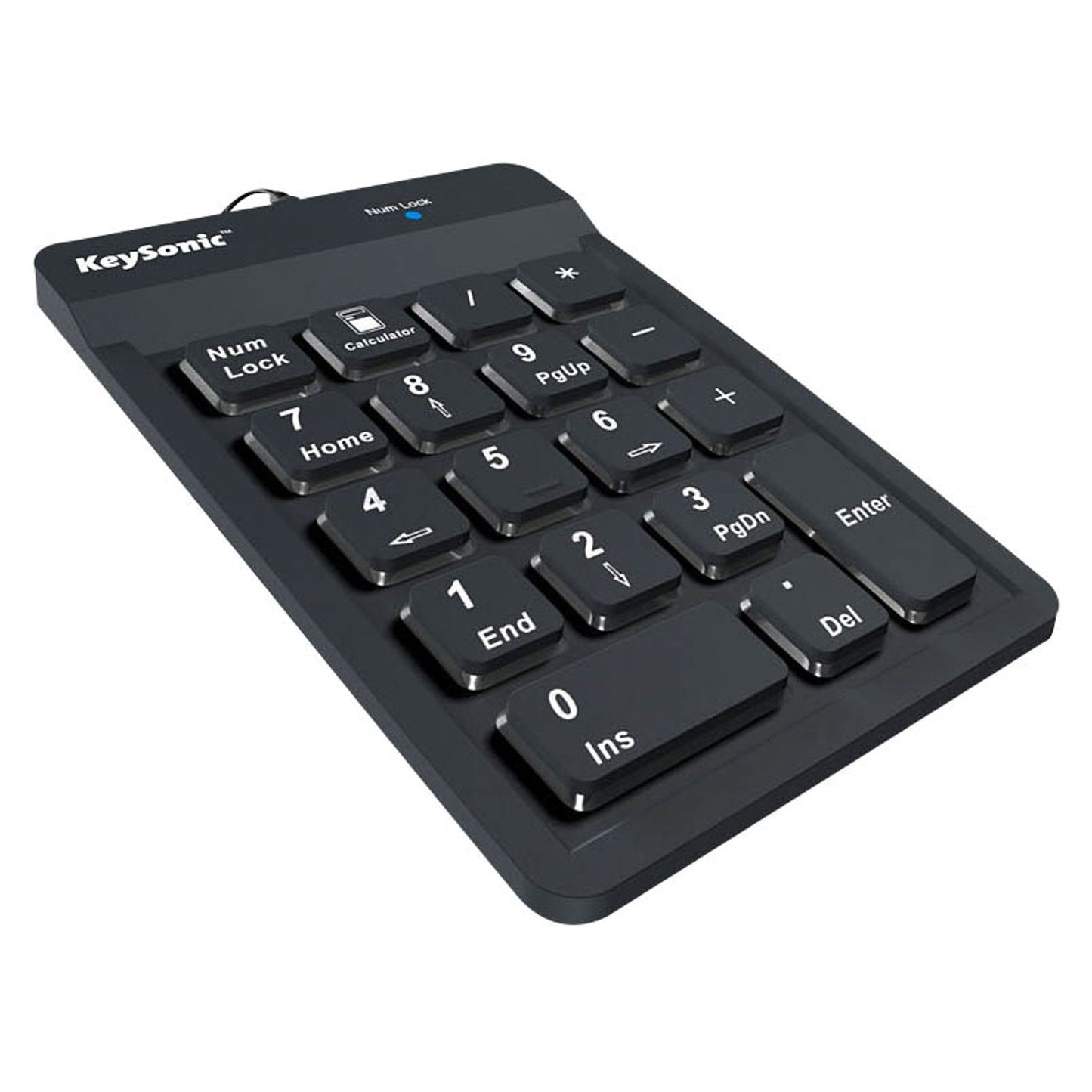 RaidSonic ICY BOX® Nummernblock kabelgebunden schwarz | ACK-118BK