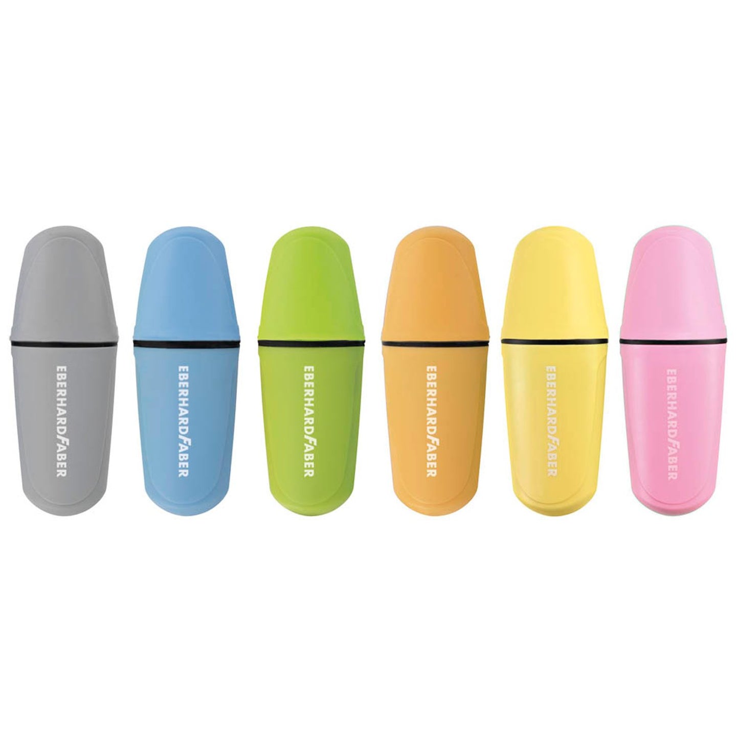 EBERHARD FABER Pastell Mini Textmarker farbsortiert | 551413 | 1 Pack = 6 St.