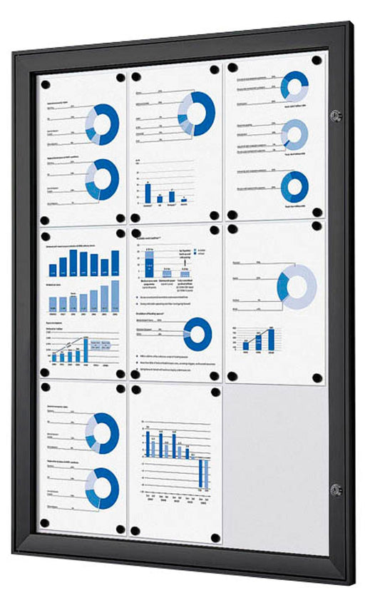 Showdown® Displays Schaukasten schwarz x DIN A4,