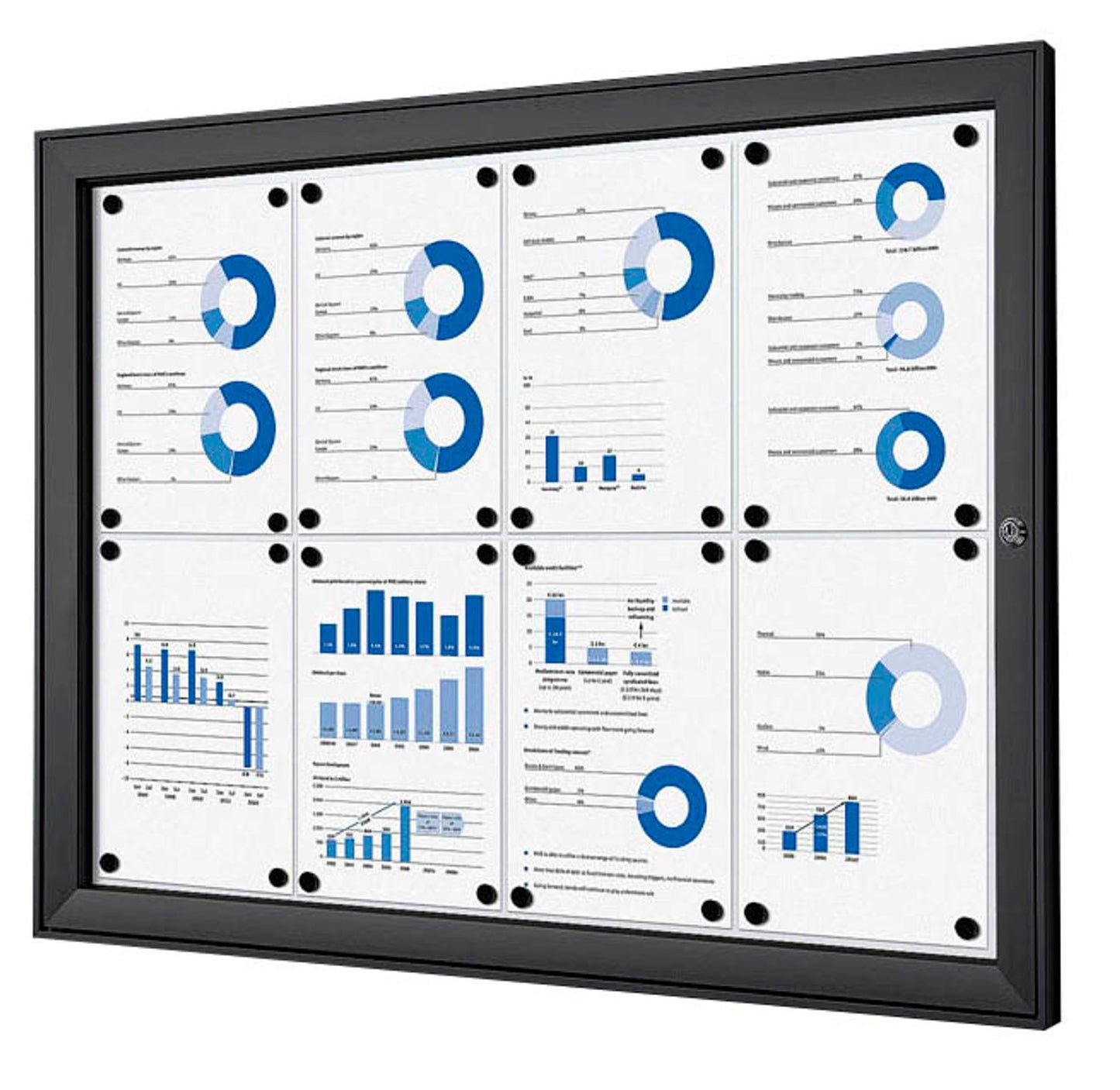 Showdown® Displays Schaukasten schwarz x DIN A4,
