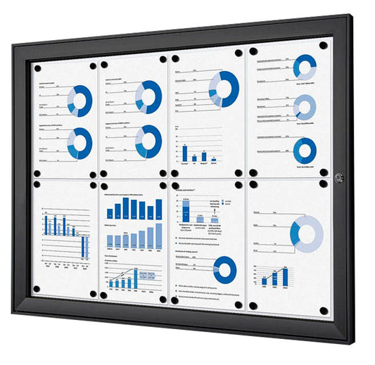 Showdown® Displays Schaukasten schwarz x DIN A4,