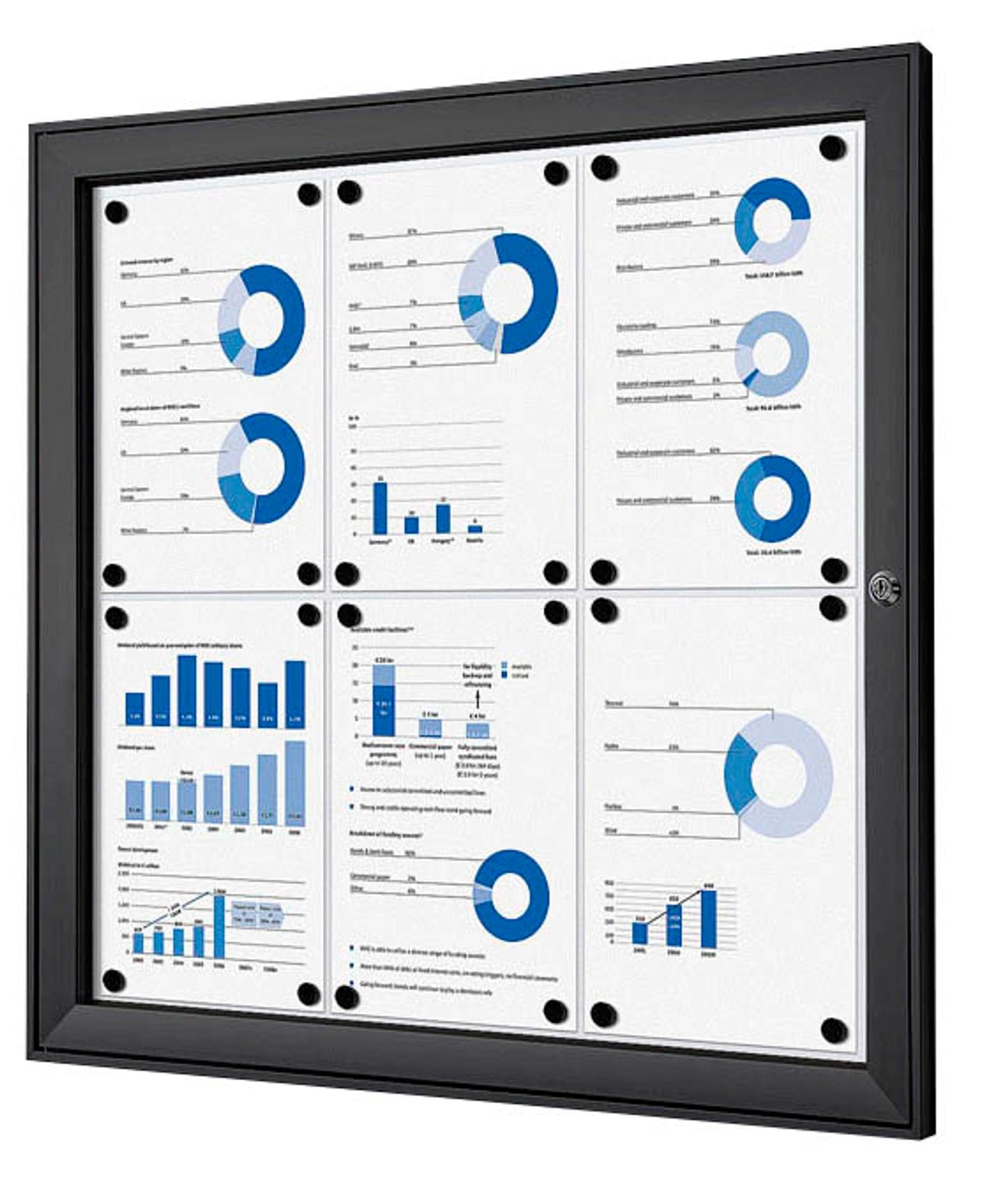 Showdown® Displays Schaukasten schwarz x DIN A4,